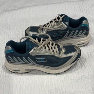 Reebok Road Flame Teal  and Silver Athletic Shoes
